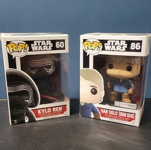 STAR WARS FUNKO POPS!  Kylo Ren & Han Solo